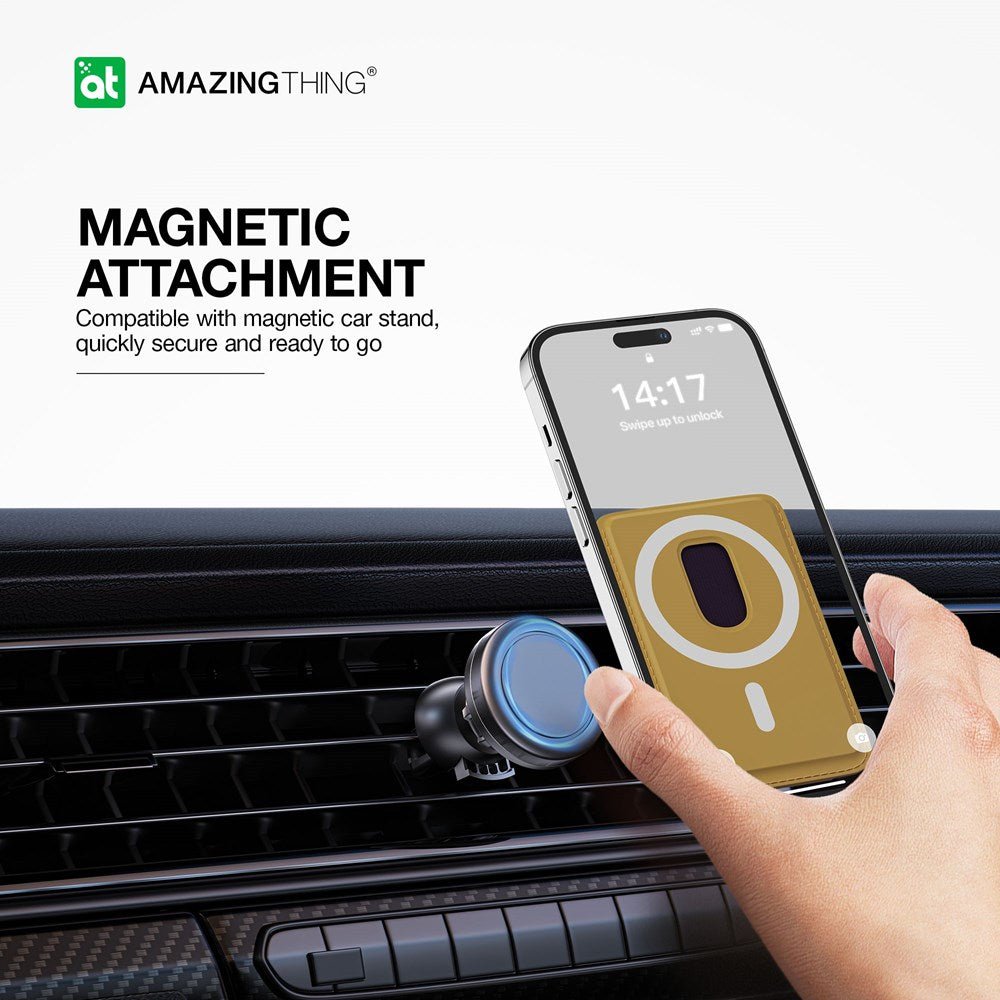 AMAZINGthing - Smoothie Pro - Magnetic MagSafe Phone Grip, Wallet & Stand - Black - Tech Access Unclassified