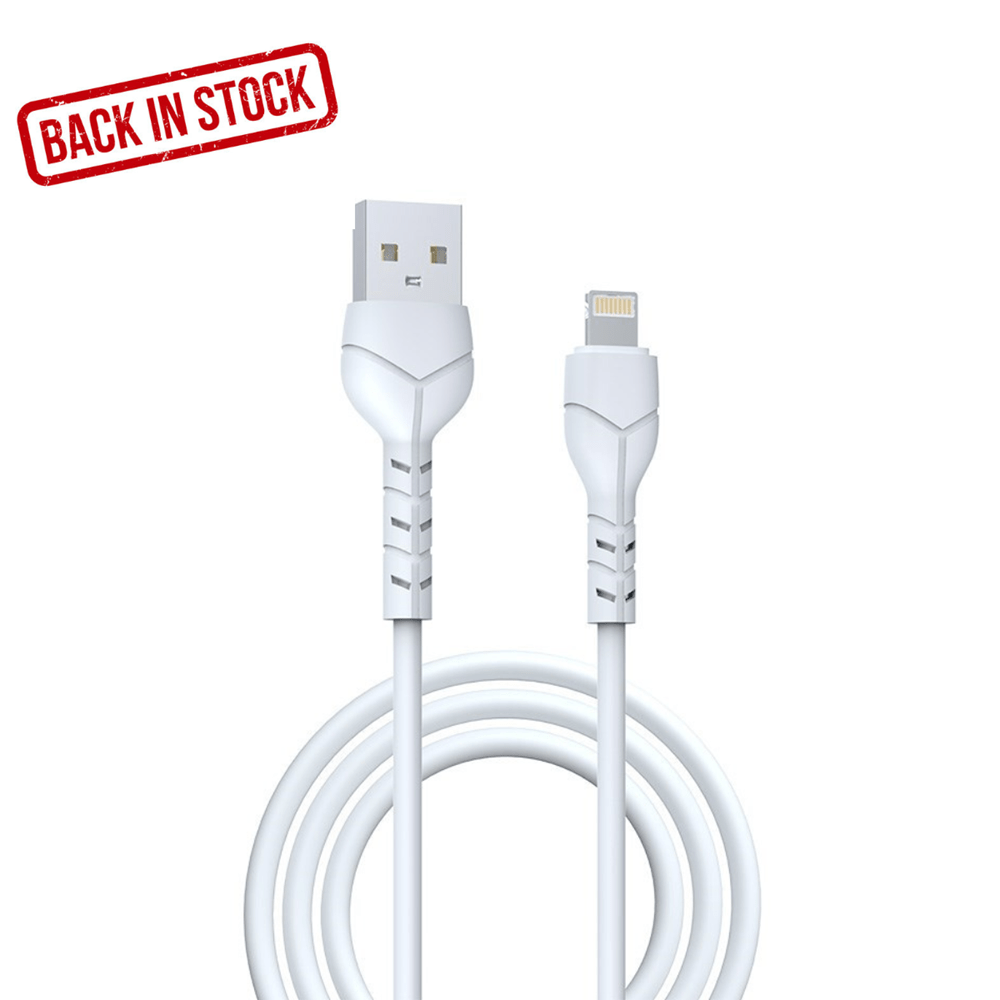 Devia - 1m Basic (2.1A) USB to Non - MFi Lightning Cable - White - Tech Access Unclassified
