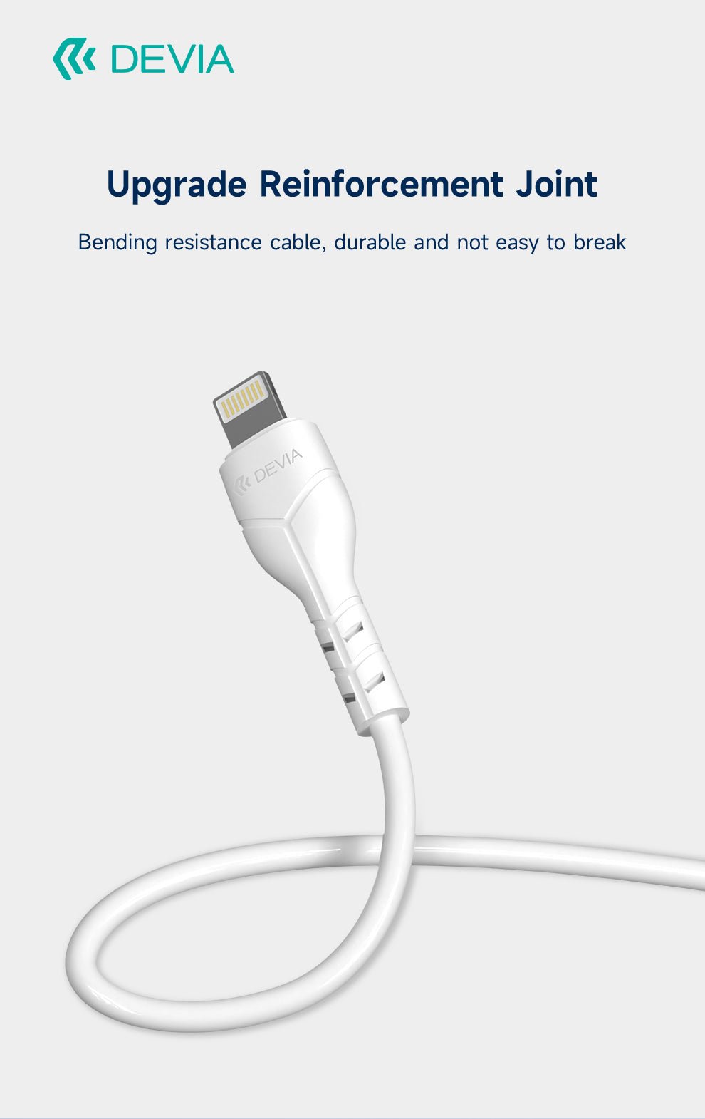 Devia - 2.4A Dual USB Plug & 1m Non - MFI Lightning Cable - White - Tech Access Unclassified