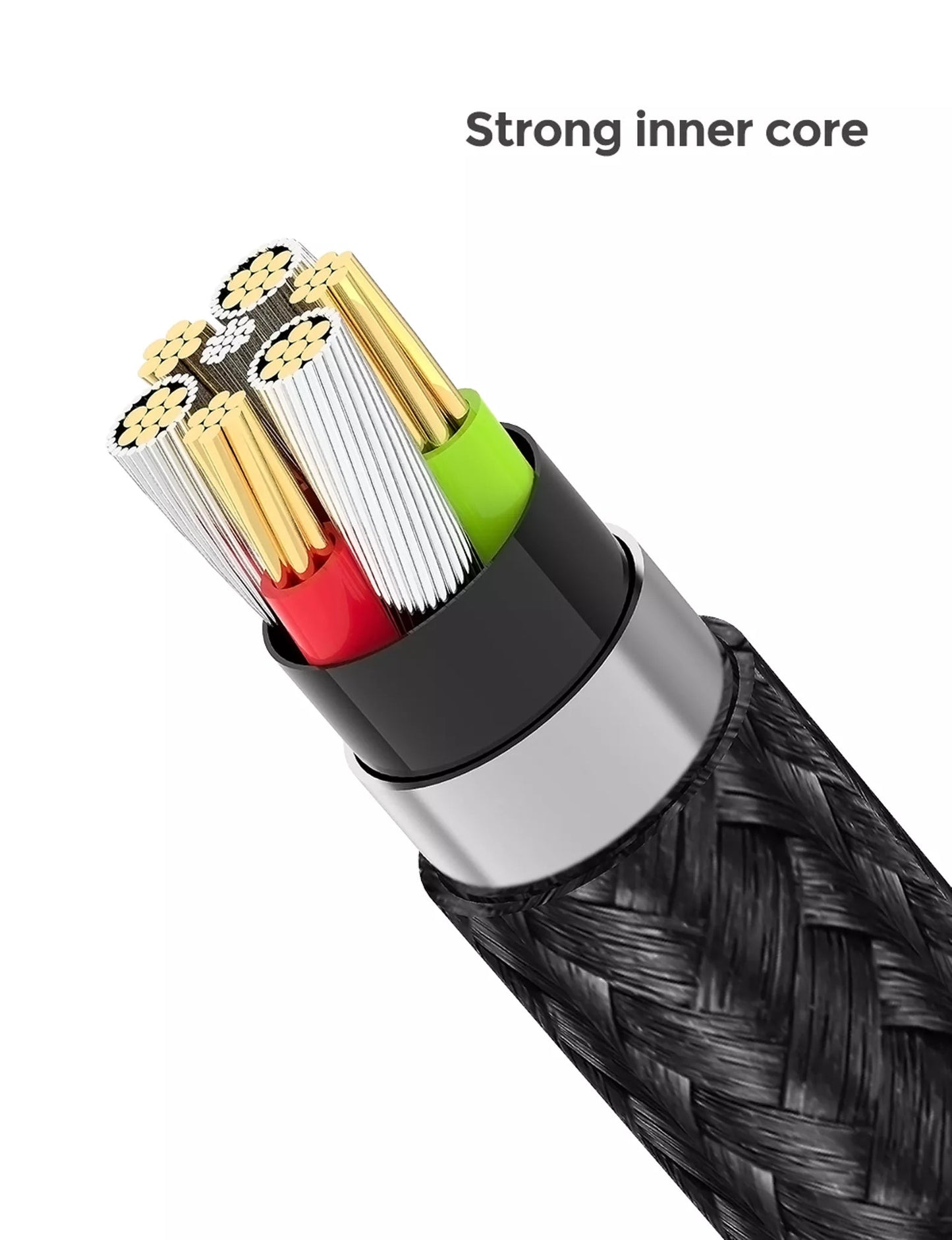 Devia - 2m (2.1A) Mesh Armour USB to Type C Cable - Black - Tech Access Unclassified
