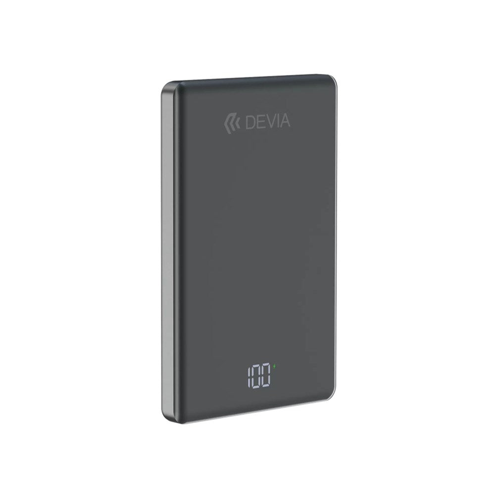 Devia - 5,000mAh 20W PD MagSafe Metal Mini Digital Powerbank - Space Grey - Tech Access Unclassified