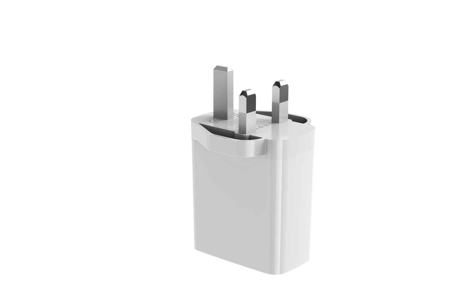 Devia - 65W GaN Type C PD & QC4.0 3 - Pin UK Mini Charging Plug - White - Tech Access Unclassified