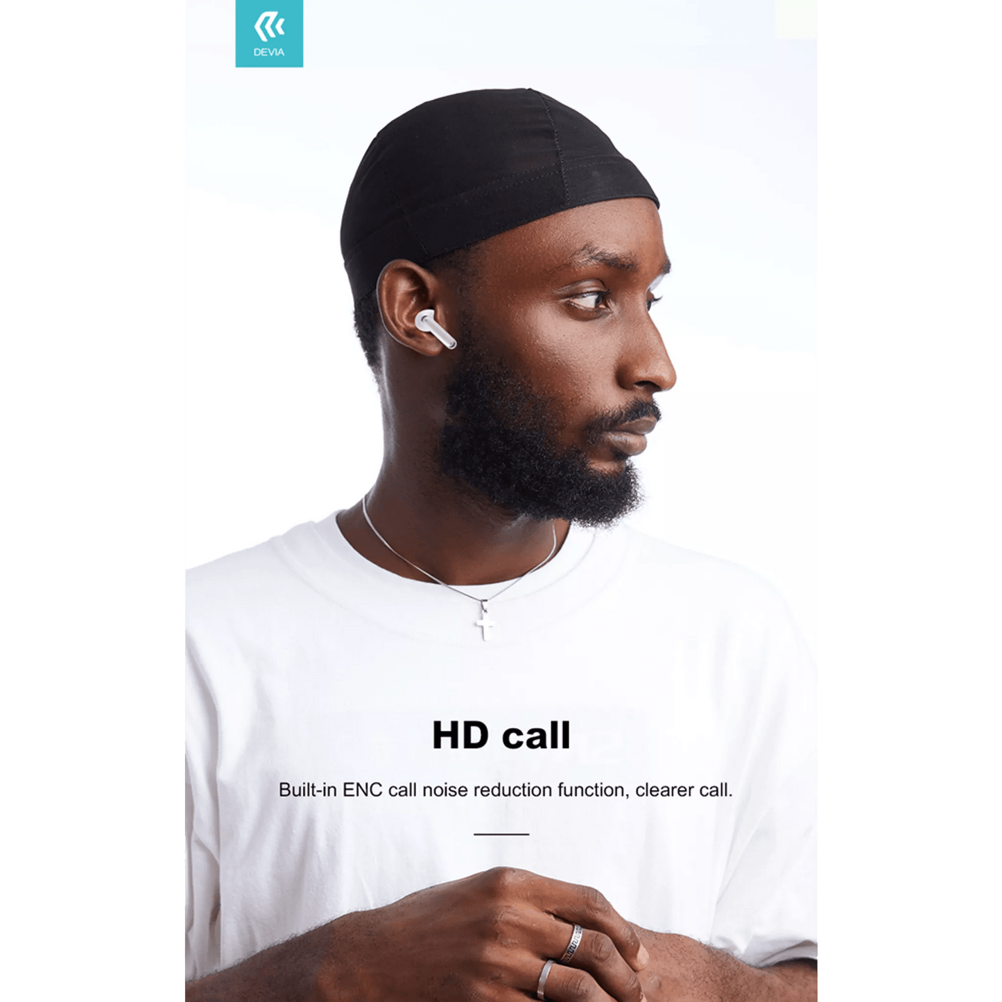 Devia - ANC - E1 - True Wireless Earbuds & Powerbank - White - Tech Access Unclassified