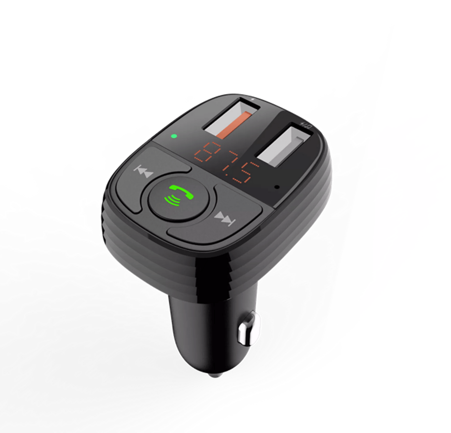 Devia - FM Wireless Bluetooth Transmitter USB Port Car Adapter - Black - Tech Access Unclassified
