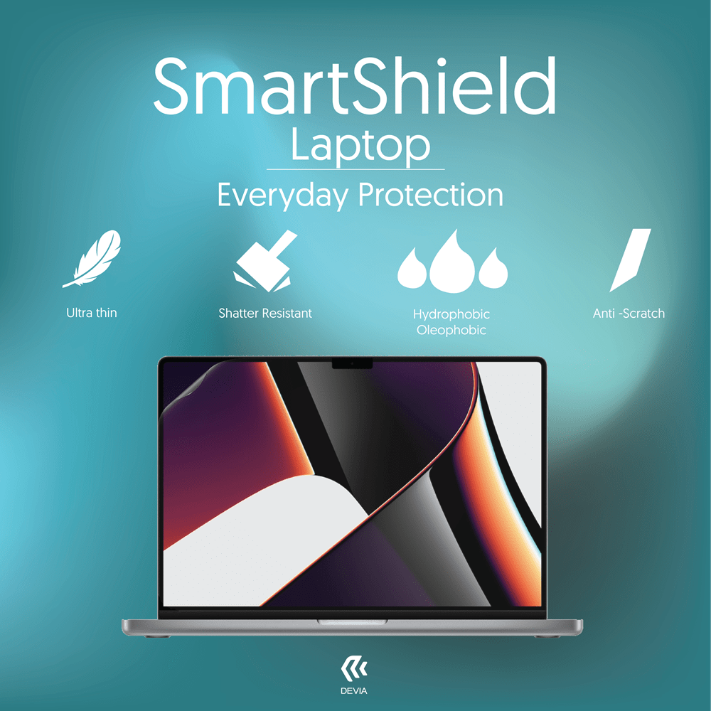 Devia - Pack of 5 SmartShield - Clear - Laptop - Tech Access Unclassified
