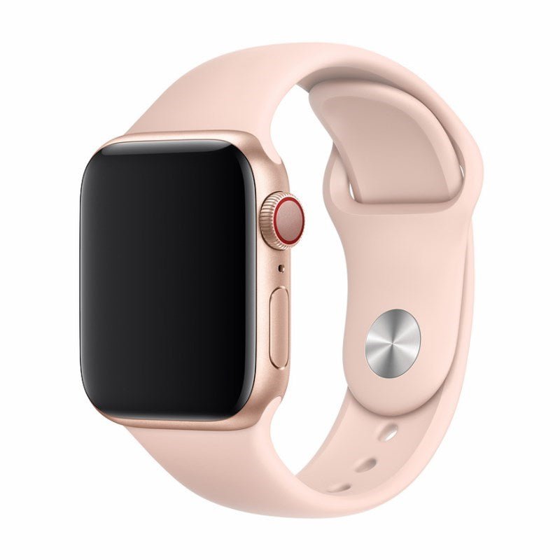 Devia - Silicone Strap for Apple Watch (42mm/44mm/45mm/49mm) - Pink Sand - Tech Access Devia - Apple Watch Straps