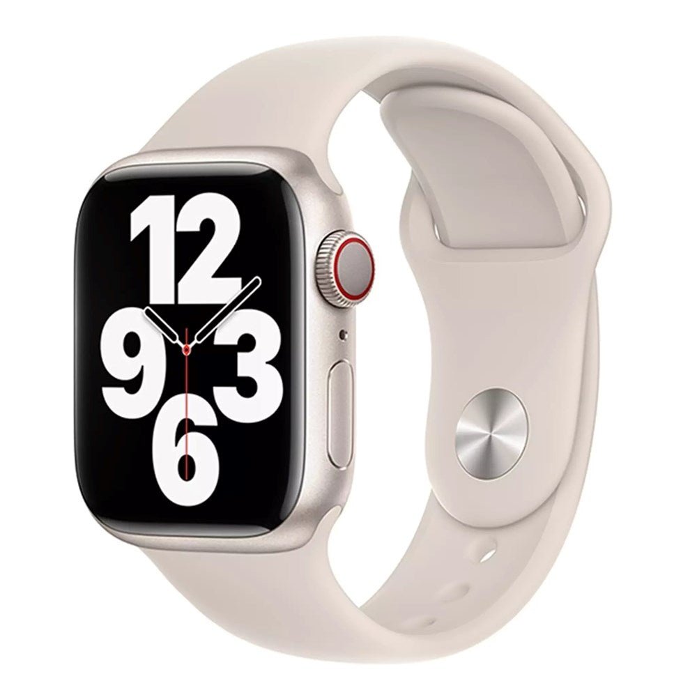 Devia - Silicone Strap for Apple Watch (42mm/44mm/45mm/49mm) - Starlight - Tech Access Devia - Apple Watch Straps