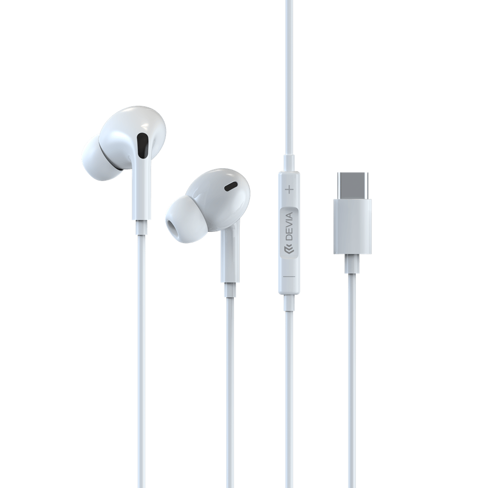 Devia - Type C Earphones with Microphone & Volume Control - Tech Access Unclassified