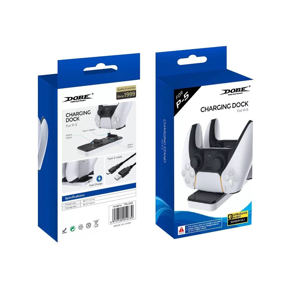 Dobe - Magnetic Controller Charging Station for PlayStation 5 - Black & White - Tech Access Unclassified