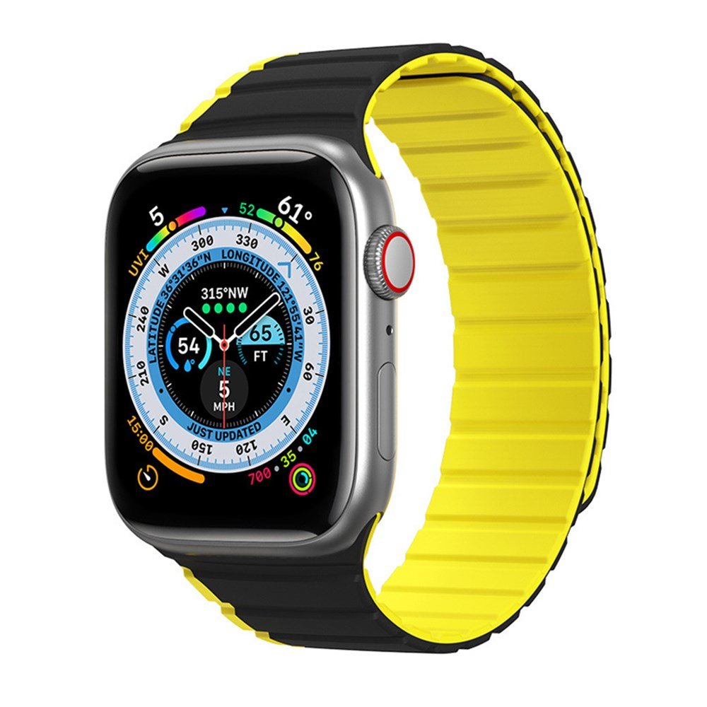 Dux Ducis - LD Series - Apple Watch 1/2/3/4/5/6/7/8/9/SE/SE 2/Ultra/Ultra 2 (42/44/45/49mm) - Black / Yellow - Tech Access Unclassified