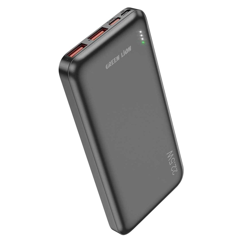 Green Lion PowerPack Fast Charge Power Bank 10,000mAh PD 20W QC3.0 22.5W - Black - Tech Access Unclassified