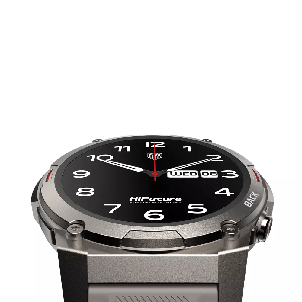 HiFuture - FutureGo Mix2 - AMOLED Wireless Calling Bluetooth SmartWatch - Grey - Tech Access Unclassified