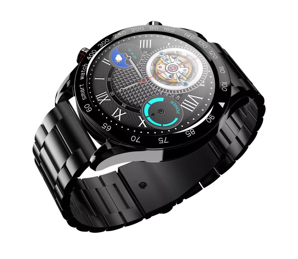HiFuture - FutureGo Pro - Stainless Steel Bluetooth SmartWatch - Black - Tech Access Unclassified