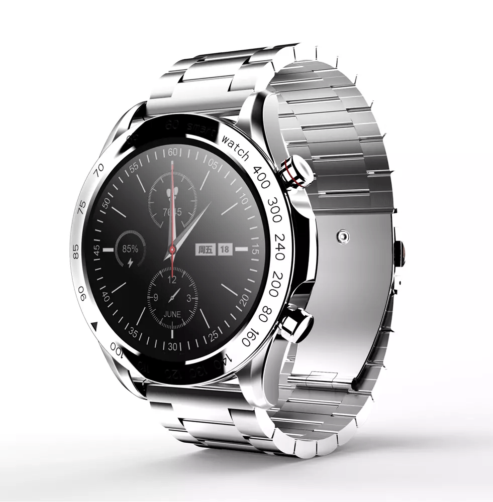 HiFuture - FutureGo Pro - Stainless Steel Bluetooth SmartWatch - Silver - Tech Access Unclassified