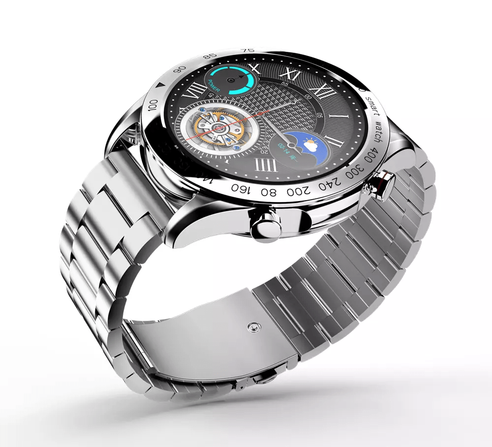 HiFuture - FutureGo Pro - Stainless Steel Bluetooth SmartWatch - Silver - Tech Access Unclassified