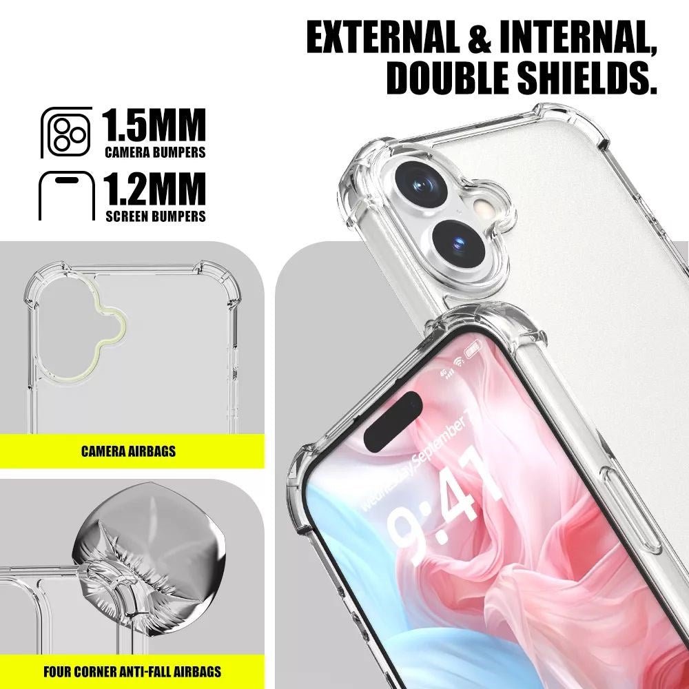 King Kong - Anti Burst for iPhone 16 - Clear - Tech Access King Kong