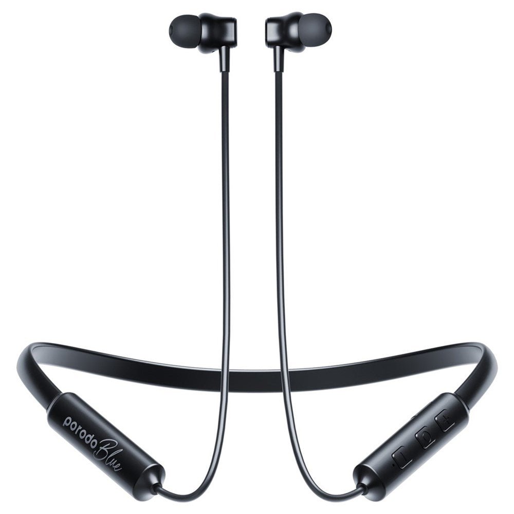 Porodo Blue ENC Neckband In - Ear Earphones - Black - Tech Access Unclassified