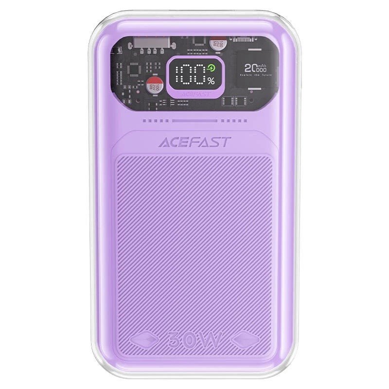 Acefast - 10,000mAh 30W PD & QC3.0 LED Indicator Powerbank - Multiple colours - Tech Access Unclassified
