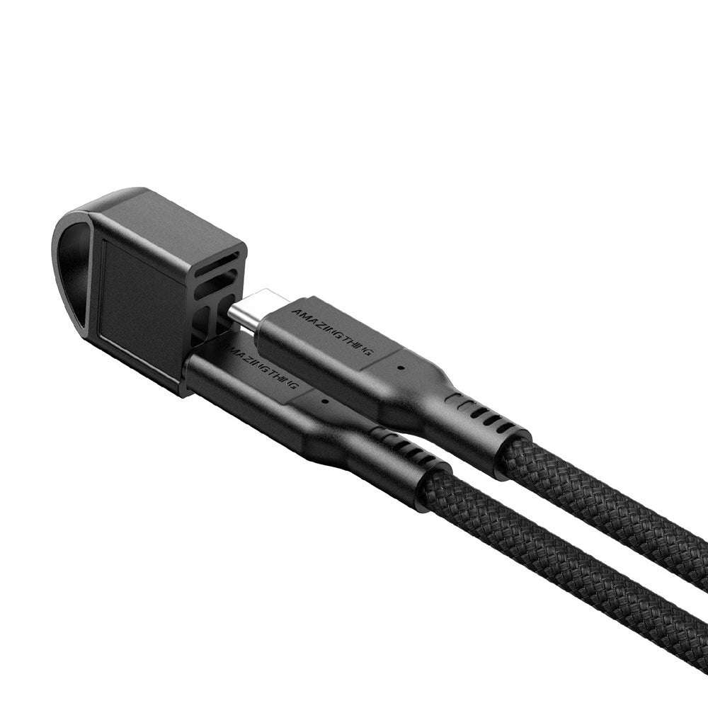 AMAZINGthing - Thunder Pro - 20cm - 240W USB - C to USB - C Cable - Black - Tech Access Unclassified
