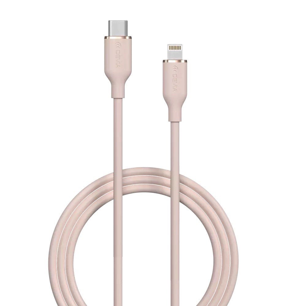 Devia - 1.2m (27w) Type C to Non - MFI Lightning Silicone Cable - Multiple Colour available - Tech Access Unclassified