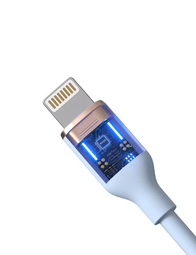 Devia - 1.2m (3A) Type C to Non - MFI Lightning Silicone Cable - Black - Tech Access Unclassified