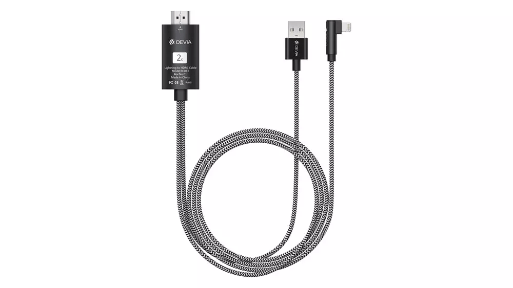 Devia - 2m 1080p HDMI to USB & Lightning Cable - Black - Tech Access Unclassified
