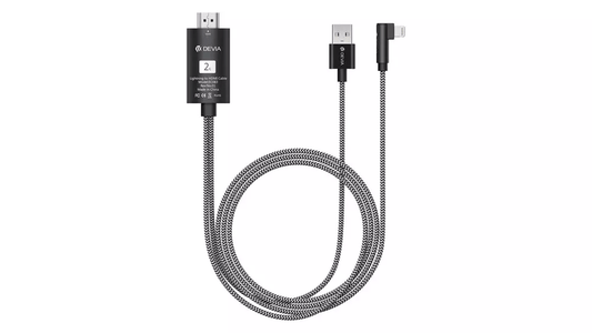 Devia - 2m 1080p HDMI to USB & Lightning Cable - Black - Tech Access Unclassified