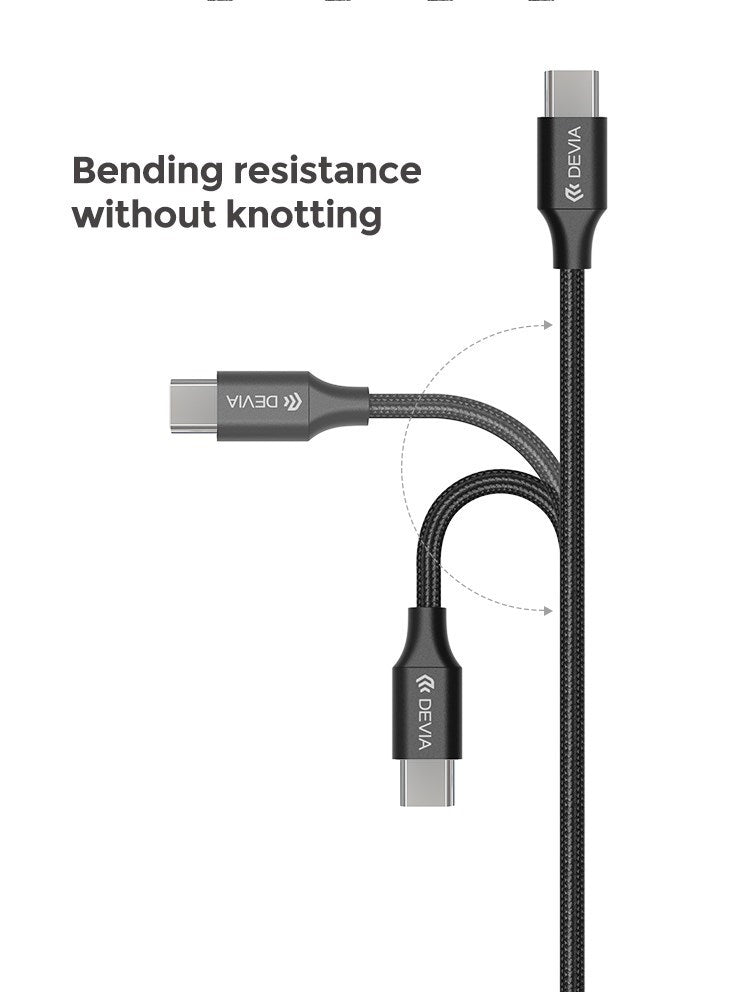 Devia - 2m (2.1A) Mesh Armour USB to Non - MFi Lightning Cable - Black - Tech Access Unclassified
