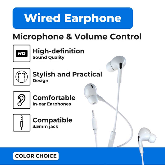 Devia - 3.5mm In Earphones with Microphone & Volume Control - White - Tech Access Unclassified