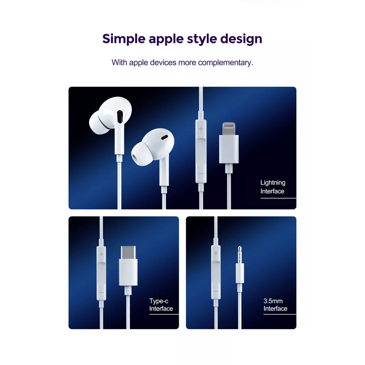 Devia - 3.5mm In Earphones with Microphone & Volume Control - White - Tech Access Unclassified
