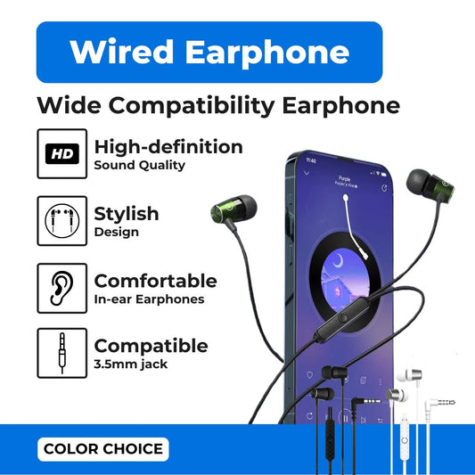 Devia - 3.5mm Kintone Metal Earphones with Microphone & Volume Control - White - Tech Access Unclassified