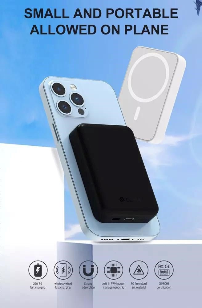 Devia - 5,000mAh 20W PD MagSafe Powerbank - White - Tech Access Unclassified