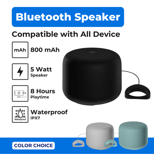 Devia - 5W Mini Lanyard Waterproof IPX7 Bluetooth Wireless Speaker - Multiple colours available - Tech Access Bluetooth Speakers