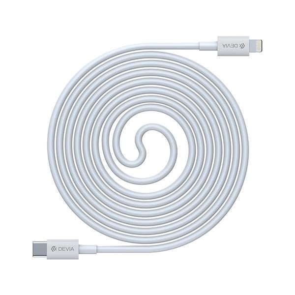 Devia / Comma - 1.5m (27W) Power Delivery - Type C to MFI Lightning Cable - White - Tech Access Unclassified