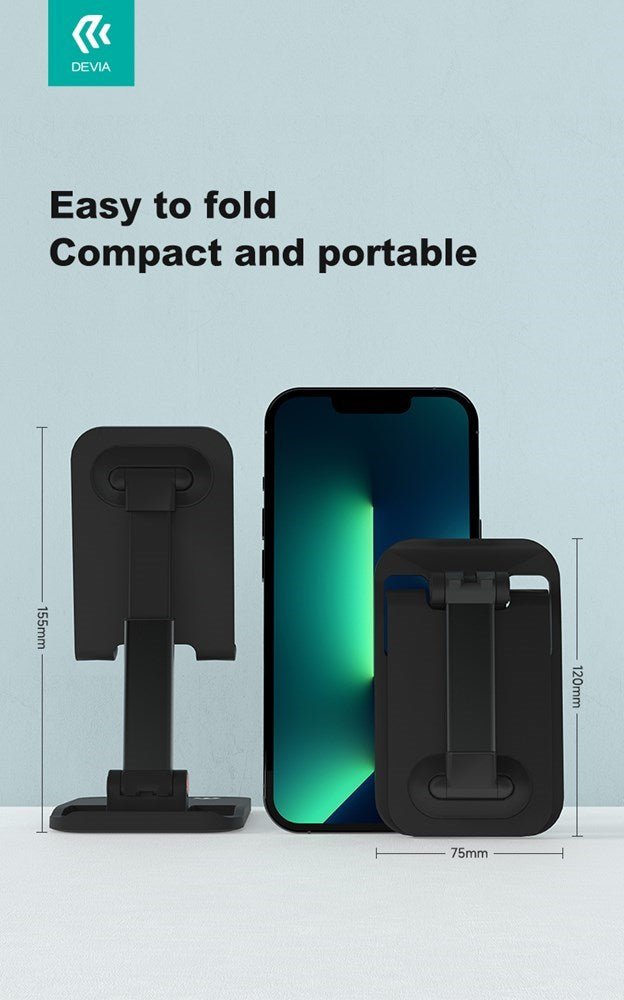 Devia - Desktop Smartphone & Tablet Stand - Black - Tech Access Unclassified