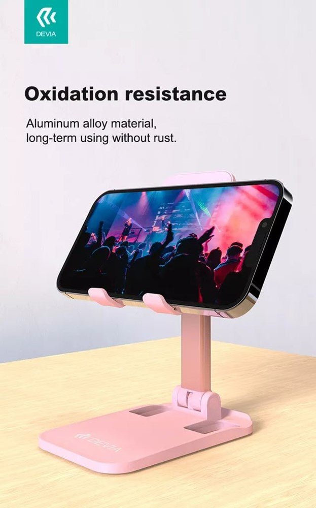 Devia - Desktop Smartphone & Tablet Stand - Pink - Tech Access Unclassified