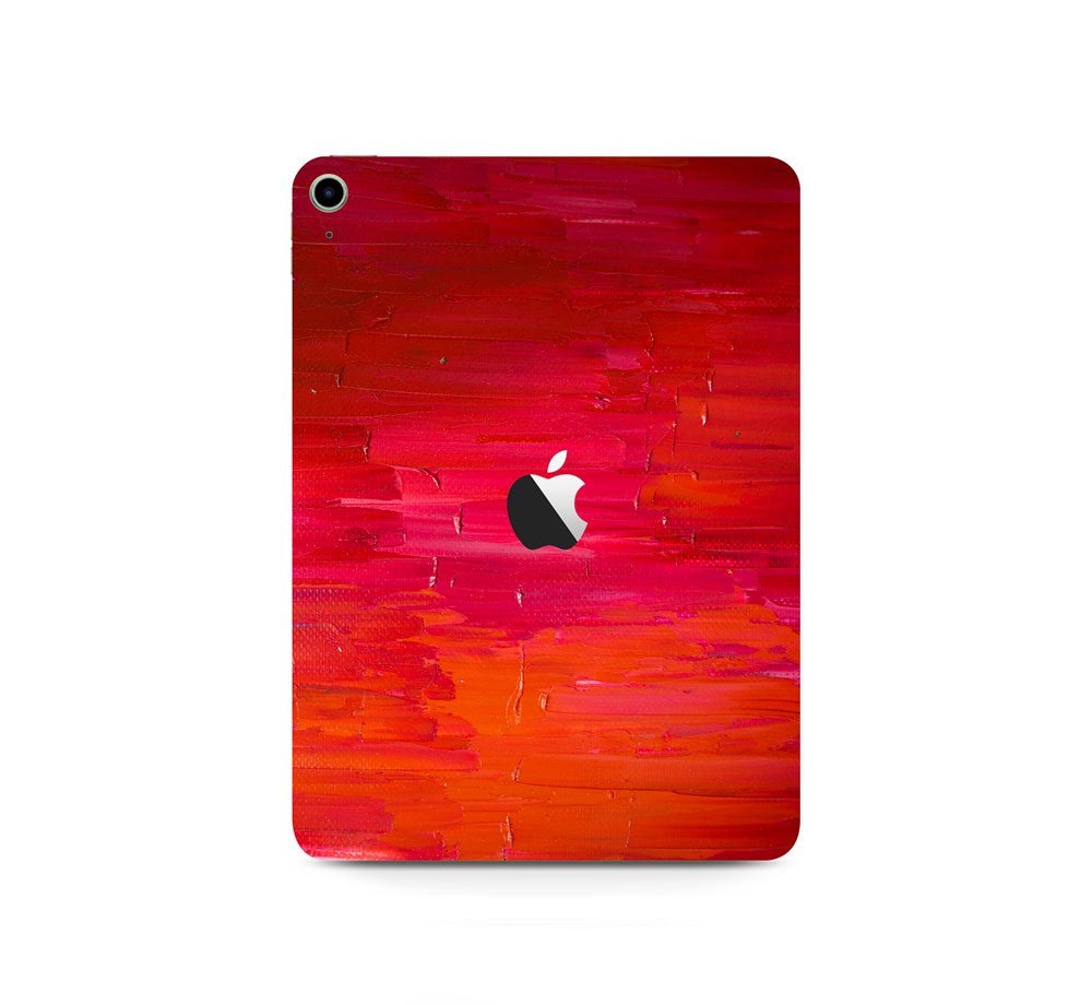 Devia - Pack of 1 Intelligent Tablet Back Skin Protectors - Red Abstract - Tech Access Unclassified