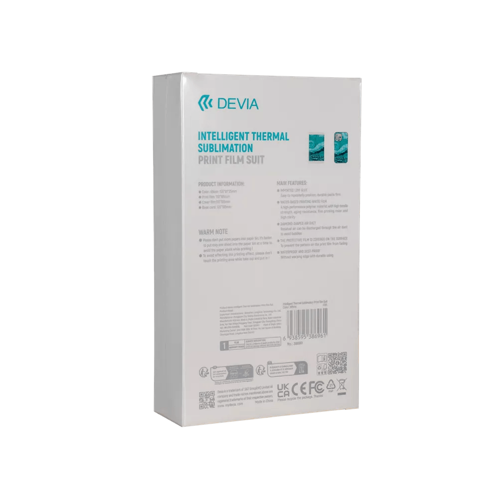 Devia - Pack of 36 Photo Sheets & Replacement Colour Ribbon Pack for Intelligent Mini Thermal Colour Printer - Tech Access Unclassified