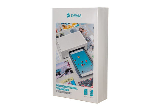 Devia - Pack of 36 Photo Sheets & Replacement Colour Ribbon Pack for Intelligent Mini Thermal Colour Printer - Tech Access Unclassified