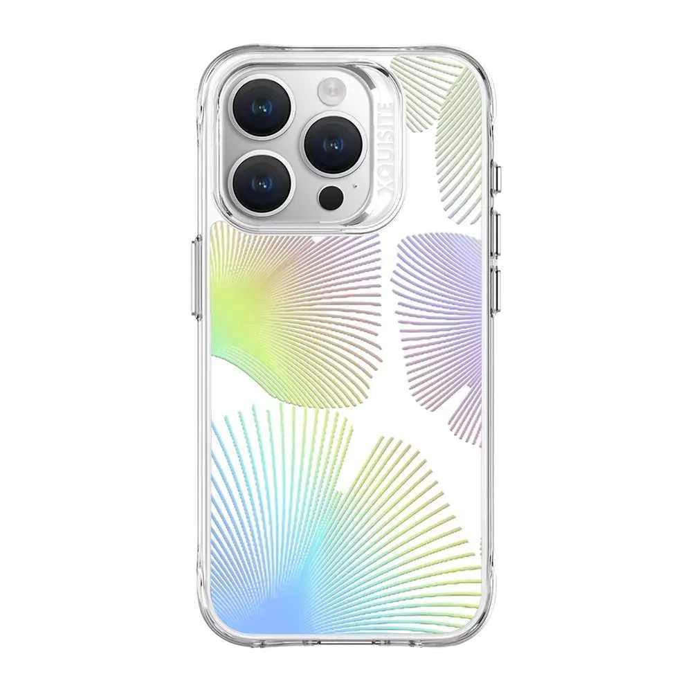 Devia - Pack of 5 Intelligent Mobile Phone Back Skin Protectors - Floral Clear - Iridescent - Tech Access Unclassified