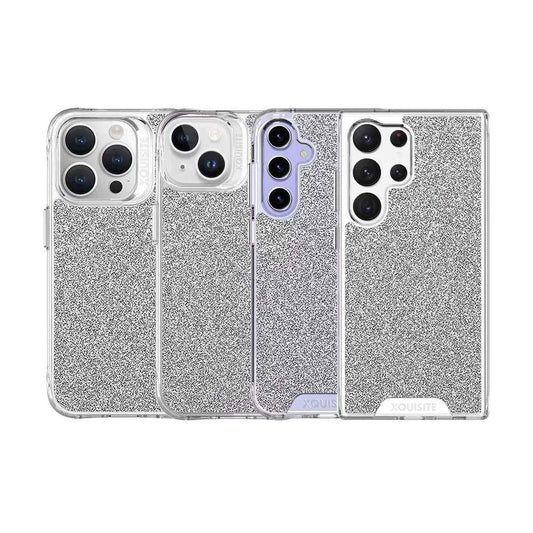 Devia - Pack of 5 Intelligent Mobile Phone Back Skin Protectors - Glitter - Silver - Tech Access Unclassified