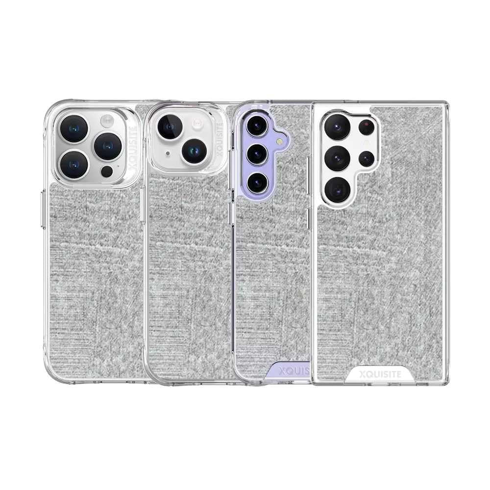 Devia - Pack of 5 Intelligent Mobile Phone Back Skin Protectors - Stone - Grey - Tech Access Unclassified