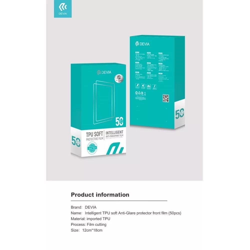 Devia - Pack of 50 SmartShield - Anti - Glare - Smartphone - Tech Access Unclassified