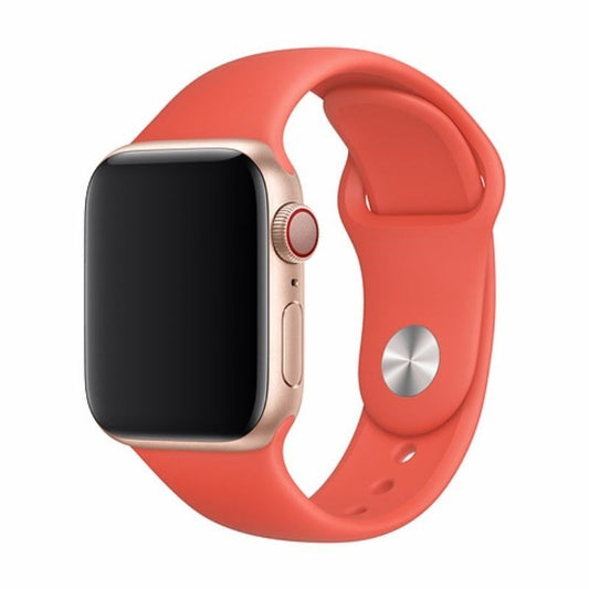 Devia - Silicone Strap for Apple Watch (38mm/40mm/41mm) - Nectarine - Tech Access Devia - Apple Watch Straps
