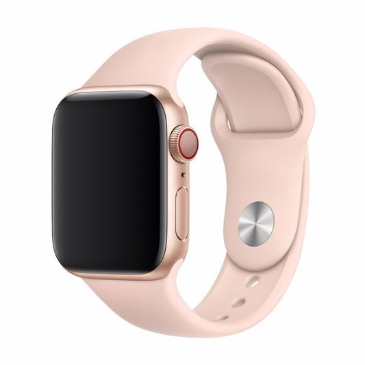 Devia - Silicone Strap for Apple Watch (42mm/44mm/45mm/49mm) - Pink Sand - Tech Access Devia - Apple Watch Straps