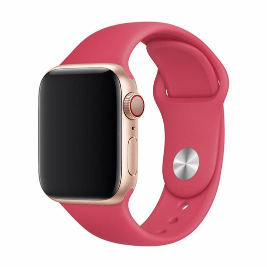 Devia - Silicone Strap for Apple Watch (42mm/44mm/45mm/49mm) - Red - Tech Access Devia - Apple Watch Straps