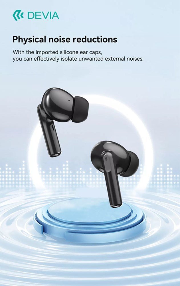 Devia - TWS - K2 - True Wireless Earbuds & Charging Case - Black - Tech Access Unclassified