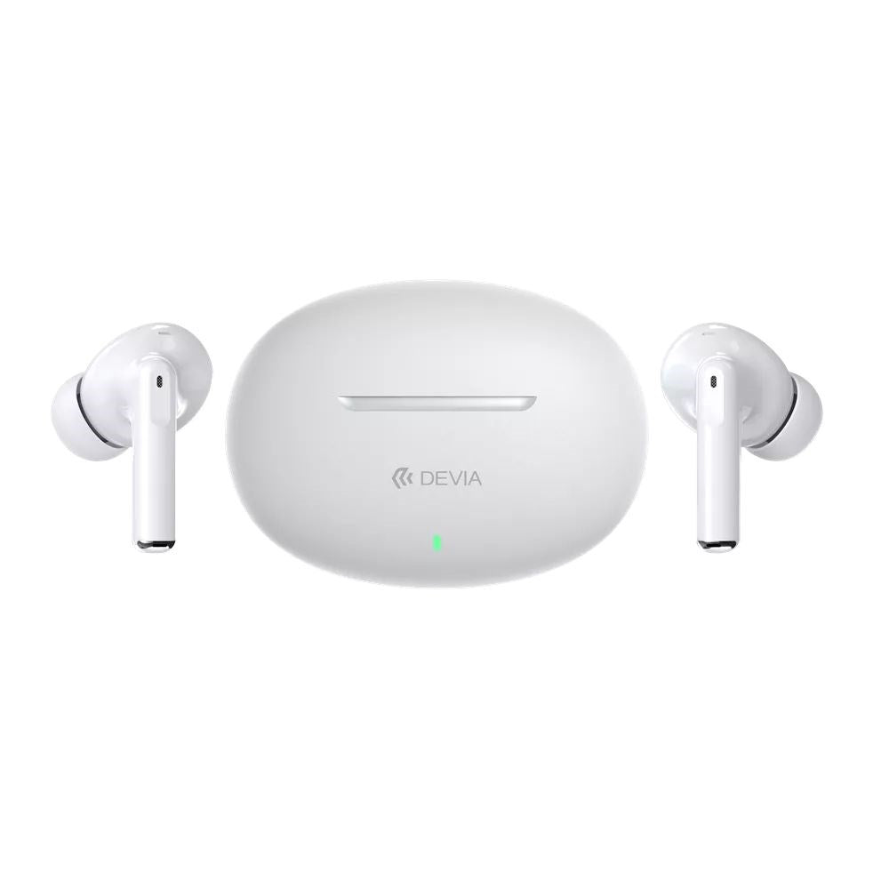 Devia - TWS - K2 - True Wireless Earbuds & Charging Case - White - Tech Access Unclassified