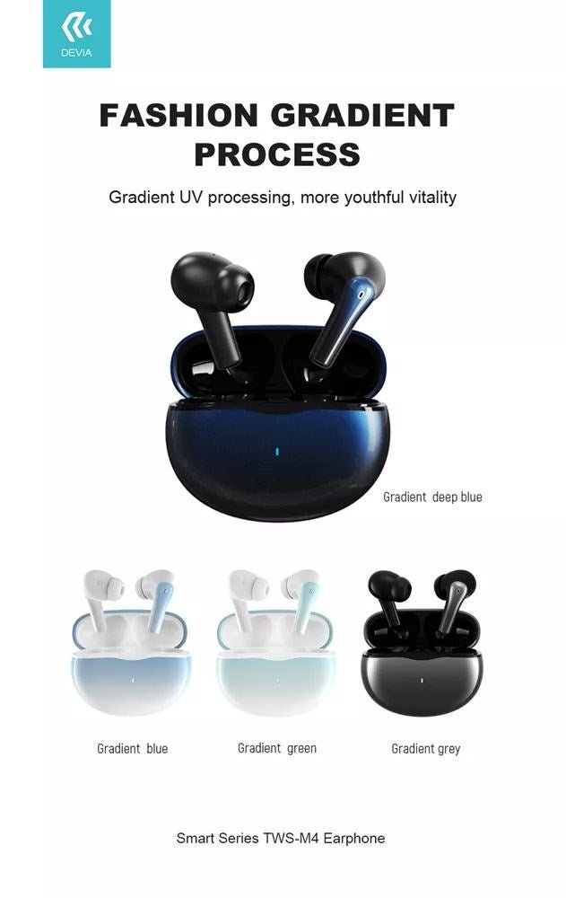 Devia - TWS - M4 - True Wireless Earbuds & Powerbank - Gradient Navy - Tech Access Unclassified