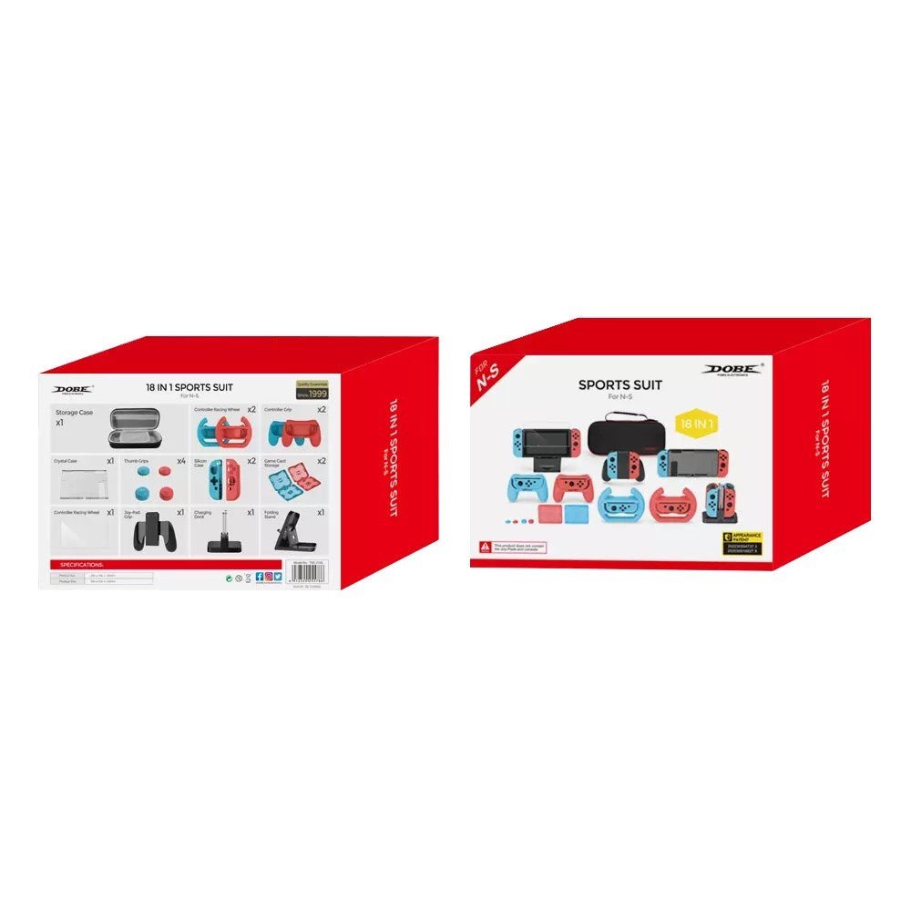 Dobe - 18 - in - 1 Sports Starter Kit for Nintendo Switch - Tech Access Unclassified